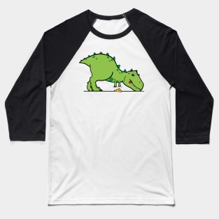 cute t-rex reaching for pizza Baseball T-Shirt